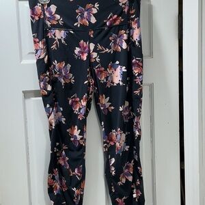 J Jill Fit Performance High Waist Floral Leggings